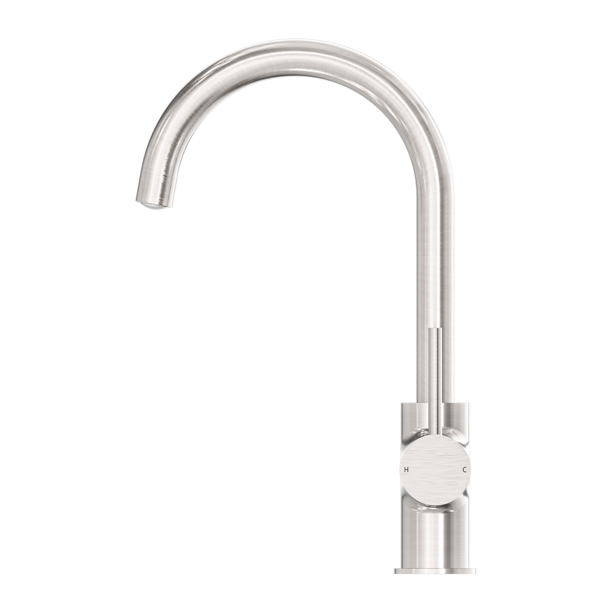 Dolce Kitchen Mixer Gooseneck Brushed Nickel