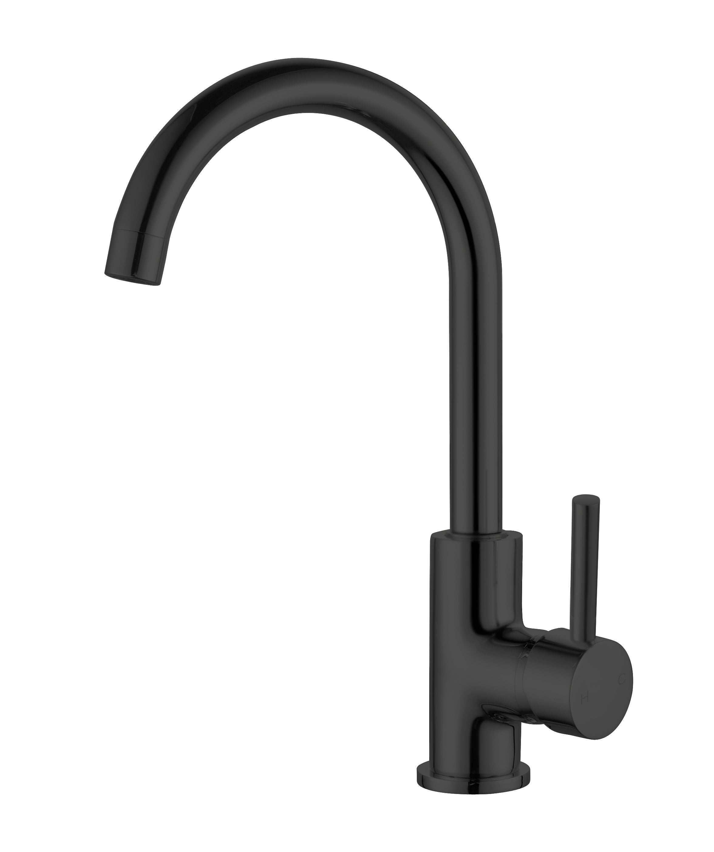 Dolce Kitchen Mixer Gooseneck Matte Black