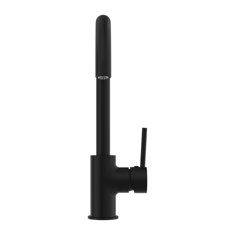 Dolce Kitchen Mixer Gooseneck Matte Black