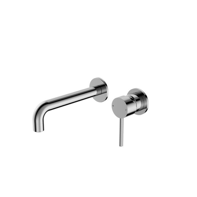 Dolce Wall Basin/Bath Mixer Separate Back Plate Chrome