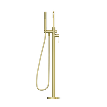 Opal Freestanding Bath Mixer With Hand Shower Brushed Gold