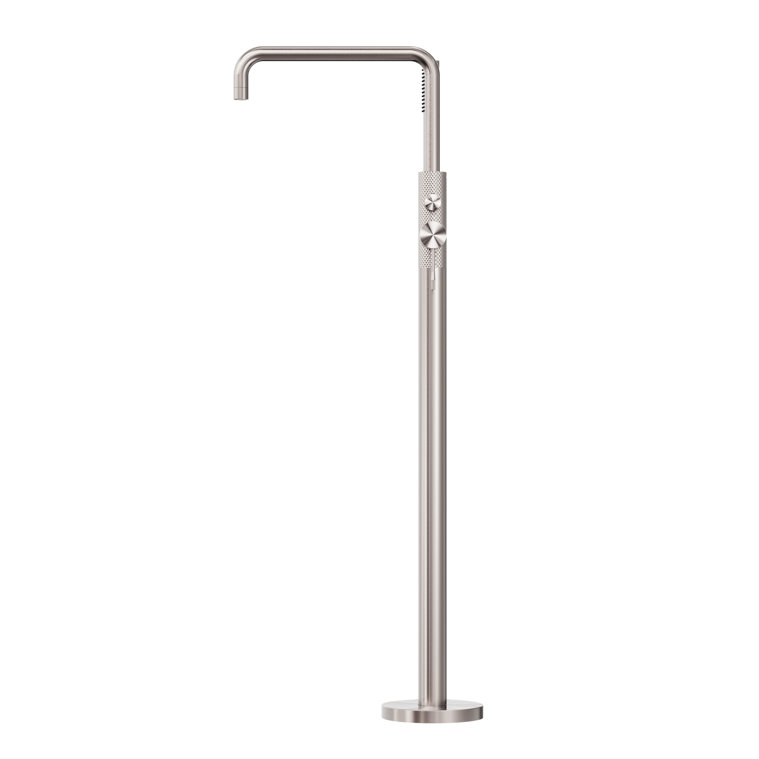 Opal Freestanding Bath Mixer With Hand Shower Brushed Nickel