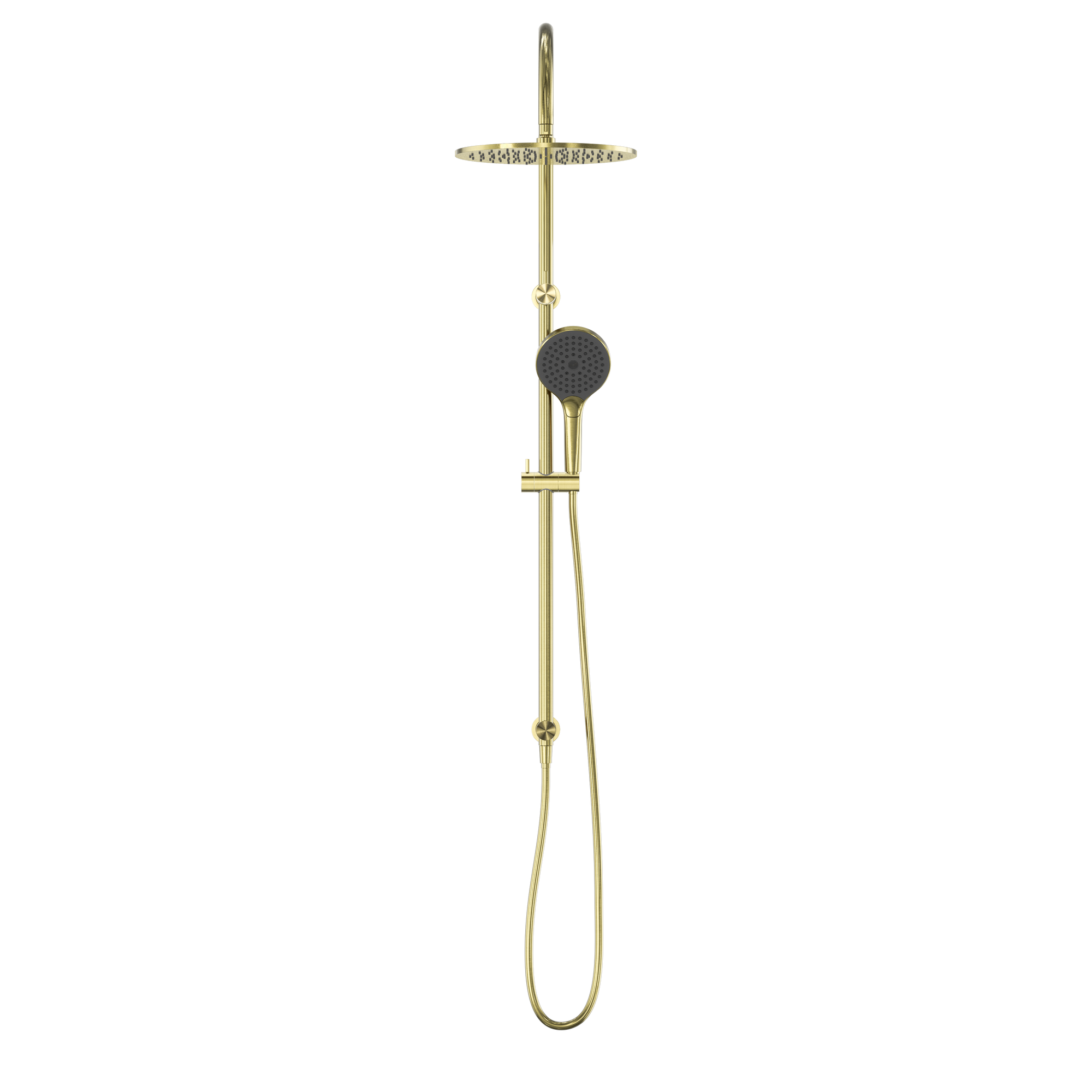 Opal Twin Shower With Air Shower II Brushed Gold