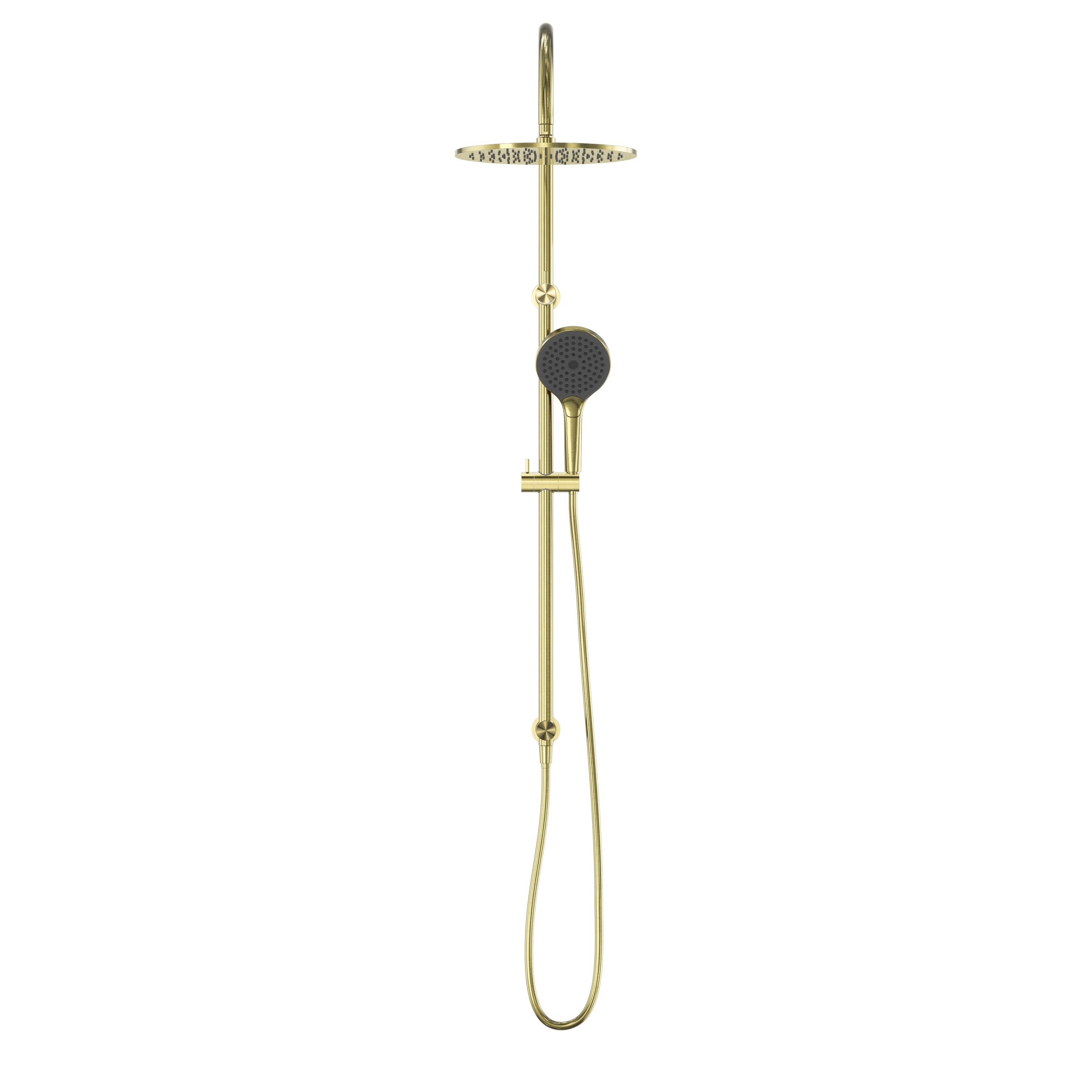 Opal Twin Shower With Air Shower II Brushed Gold