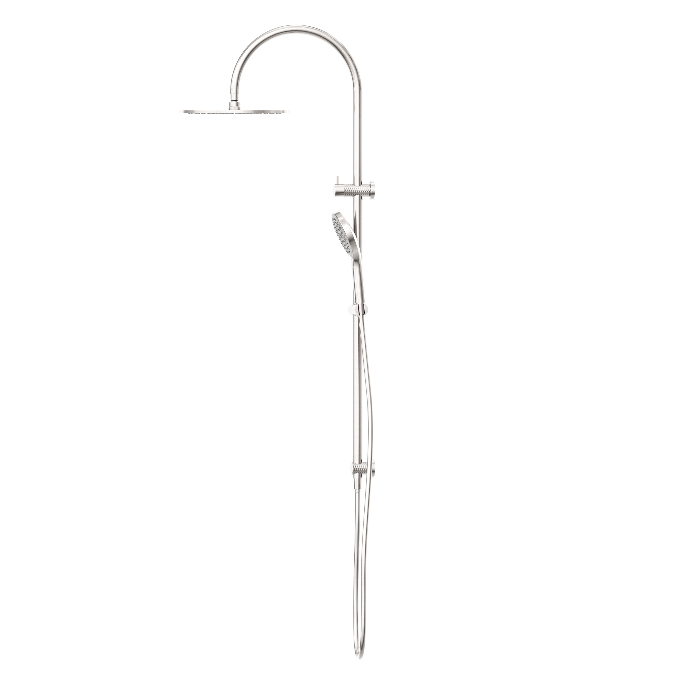Opal Twin Shower With Air Shower II Brushed Nickel