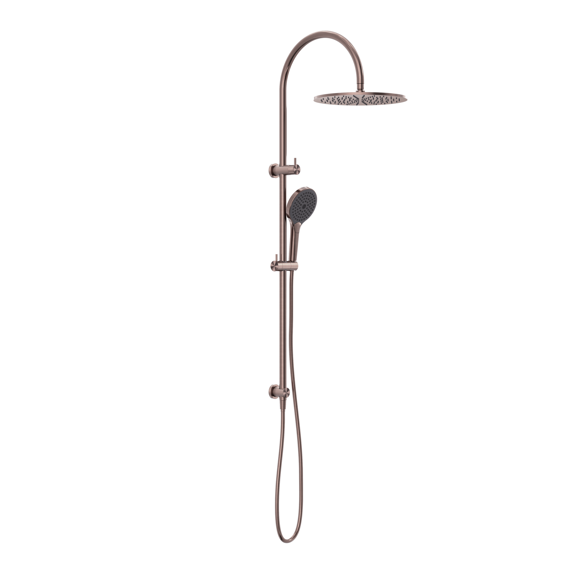 Opal Twin Shower With Air Shower II Brushed Bronze