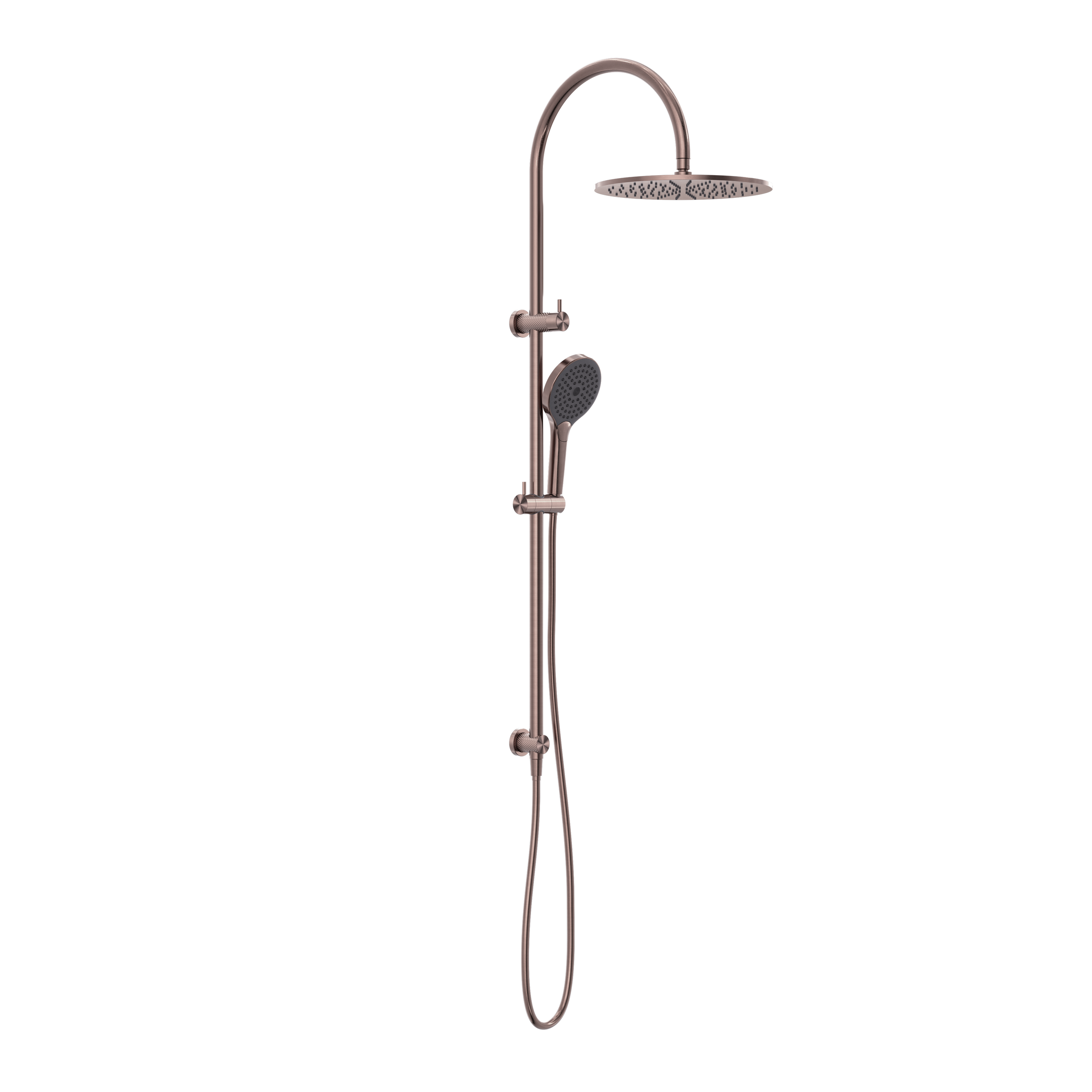 Opal Twin Shower With Air Shower II Brushed Bronze