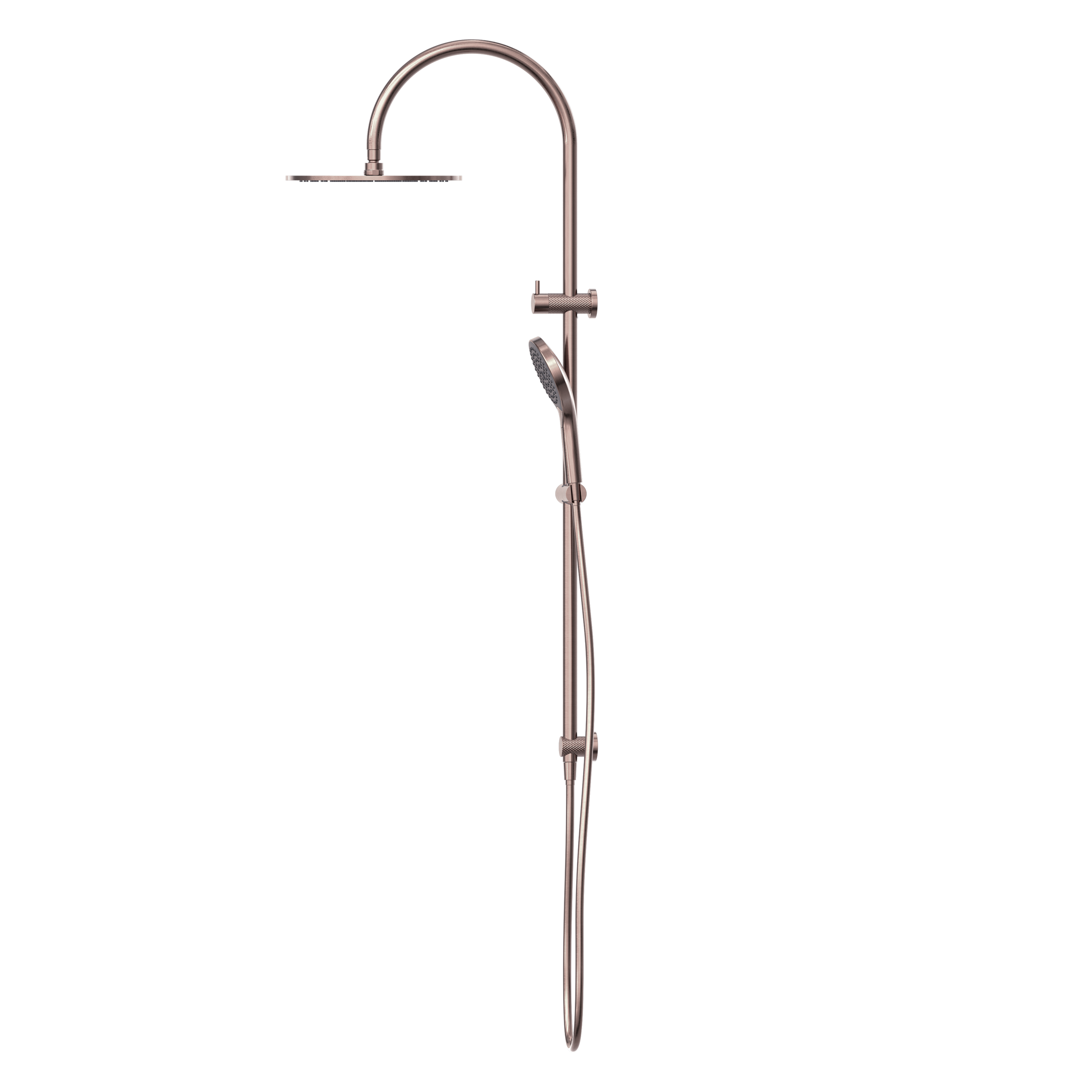Opal Twin Shower With Air Shower II Brushed Bronze
