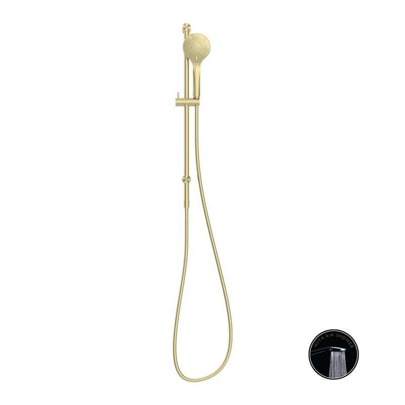Opal Shower Rail With Air Shower Brushed Gold