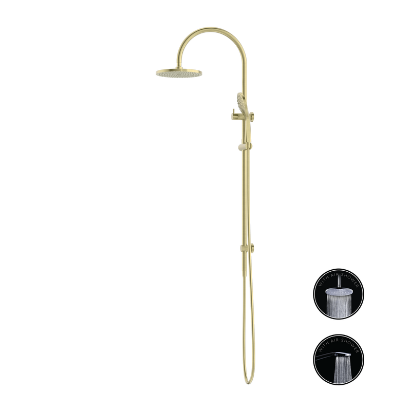 Opal Twin Shower With Air Shower Brushed Gold