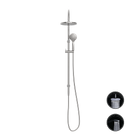 Opal Twin Shower With Air Shower Brushed Nickel