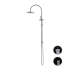 Opal Twin Shower With Air Shower Brushed Nickel
