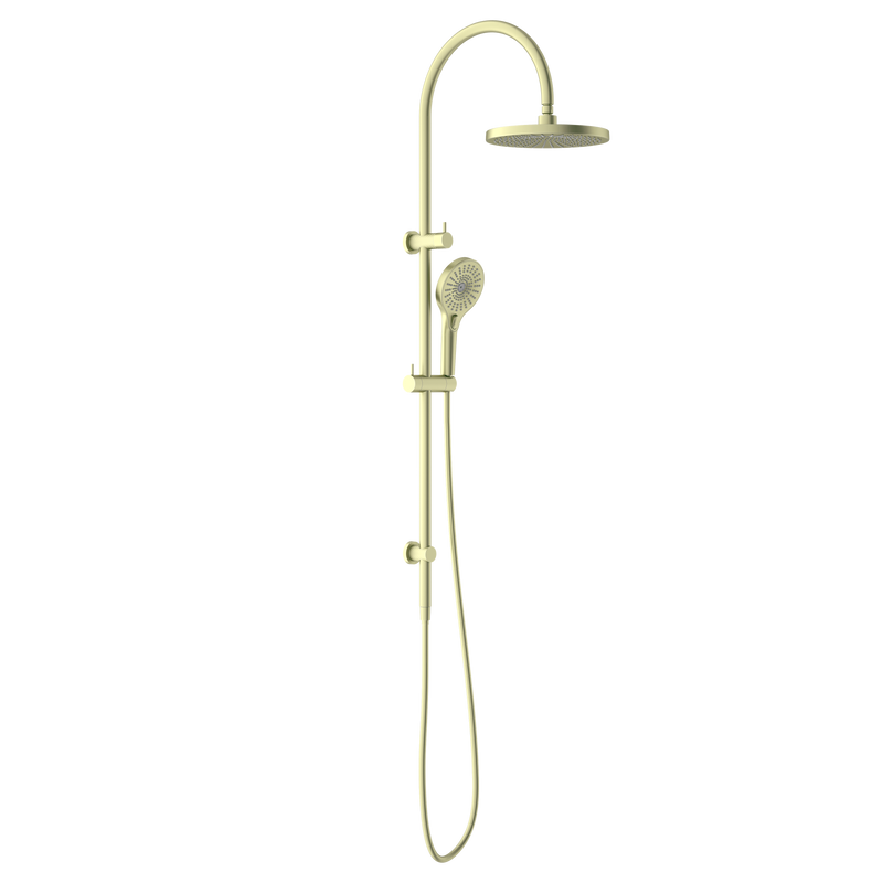 Opal Twin Shower Brushed Gold