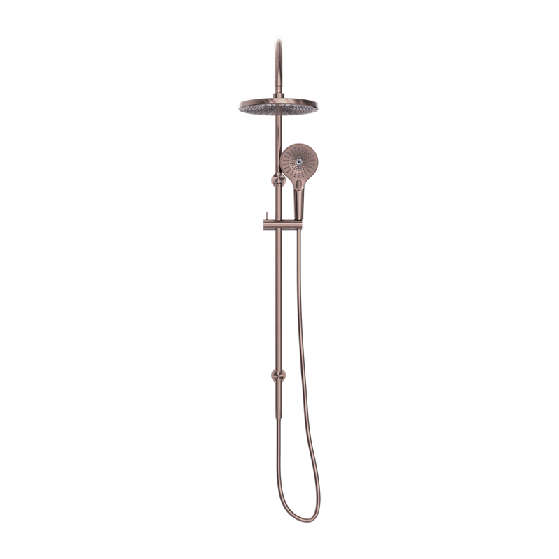 Opal Twin Shower Brushed Bronze
