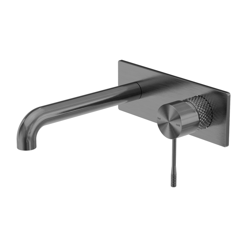 Opal Wall Basin/Bath Mixer 120mm Graphite