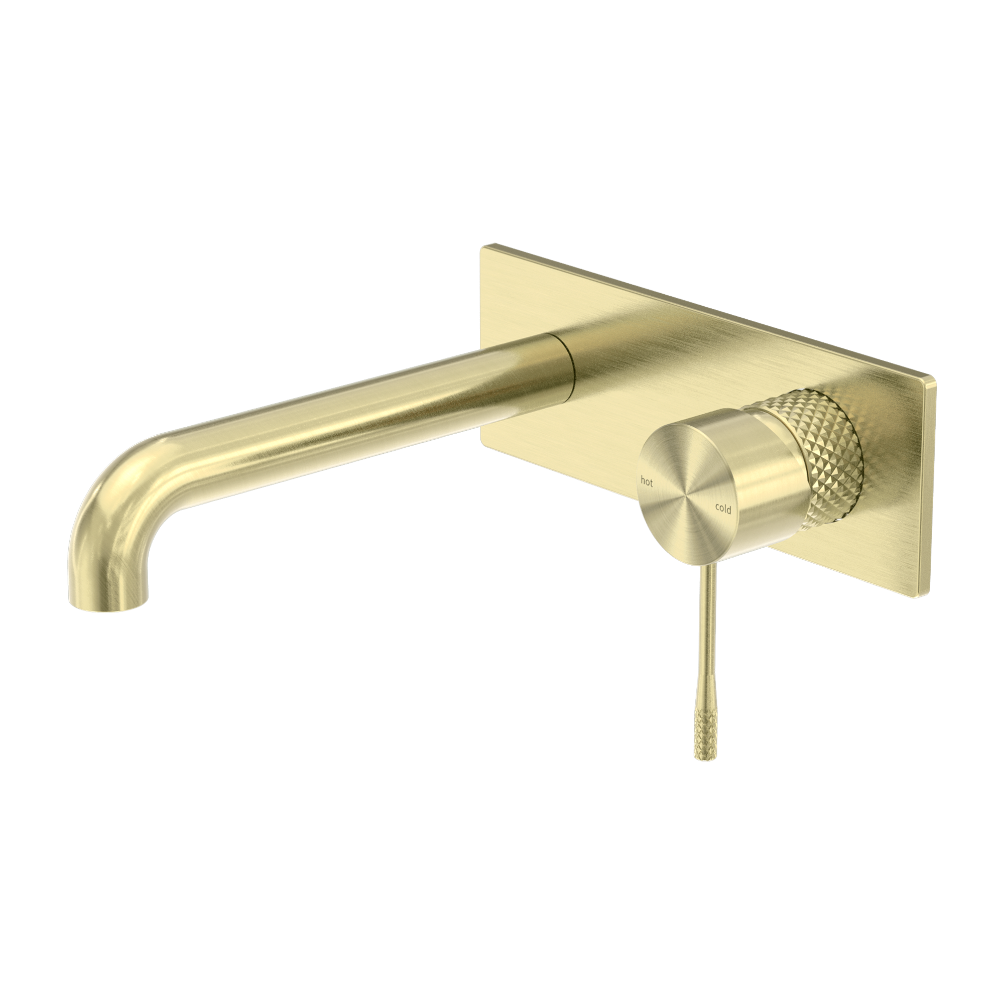 Opal Wall Basin/Bath Mixer 185mm Brushed Gold