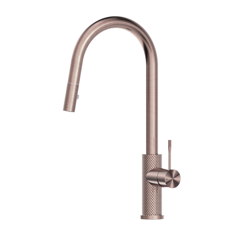 Opal Pull Out Sink Mixer With Vegie Spray Function Brushed Bronze