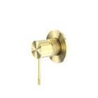 Opal Shower Mixer 80mm Plate Brushed Gold