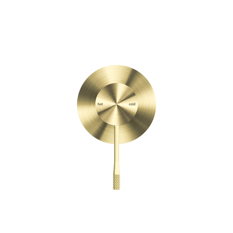 Opal Shower Mixer 80mm Plate Brushed Gold