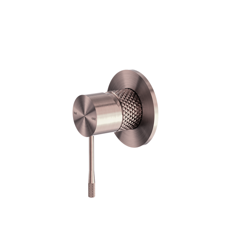 Opal Shower Mixer 80mm Plate Brushed Bronze