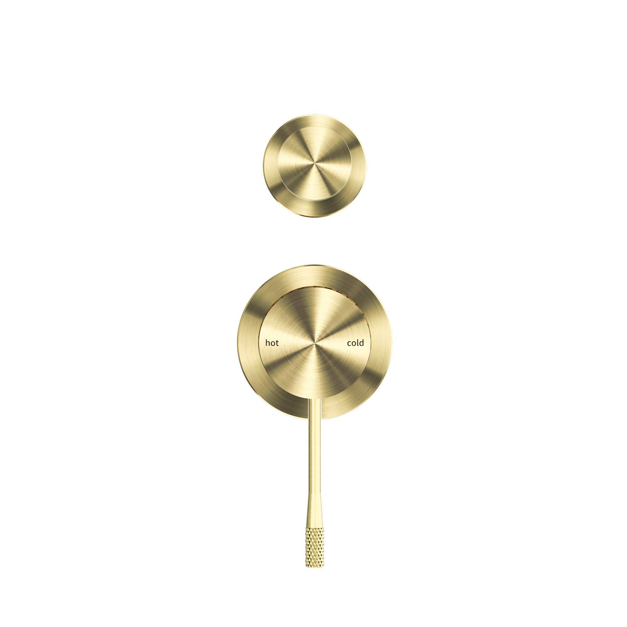 Opal Shower Mixer With Diverter Separate Plate Brushed Gold