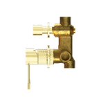 Opal Shower Mixer With Diverter Separate Plate Brushed Gold