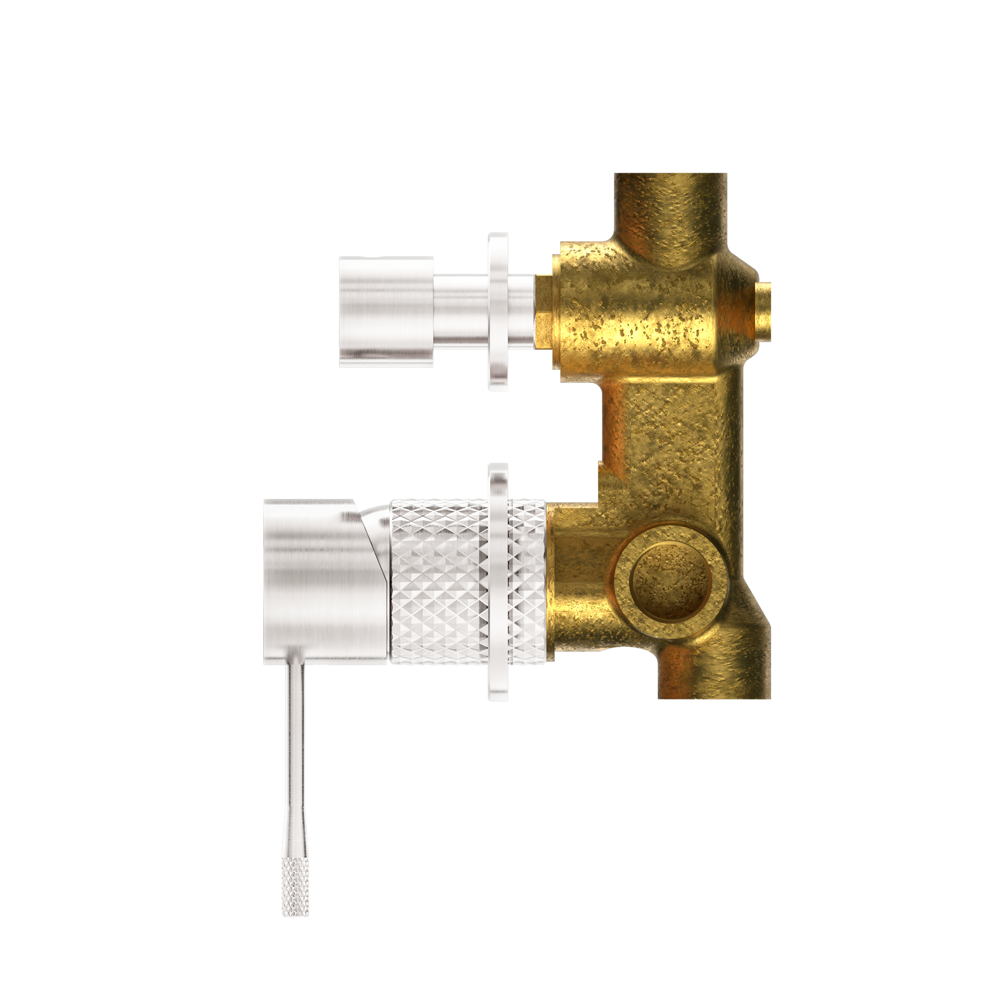 Opal Shower Mixer With Diverter Separate Plate Brushed Nickel