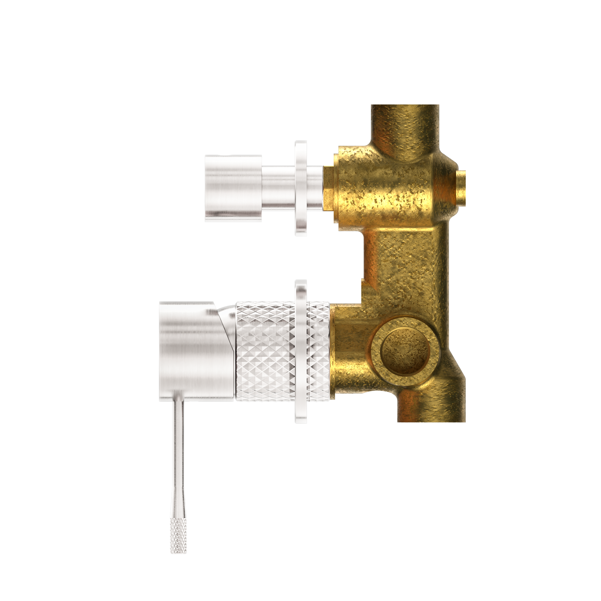 Opal Shower Mixer With Diverter Separate Plate Brushed Nickel