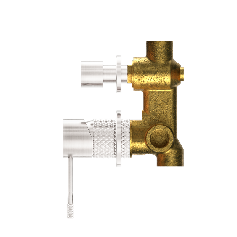Opal Shower Mixer With Diverter Separate Plate Brushed Nickel