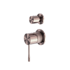 Opal Shower Mixer With Diverter Separate Plate Brushed Bronze
