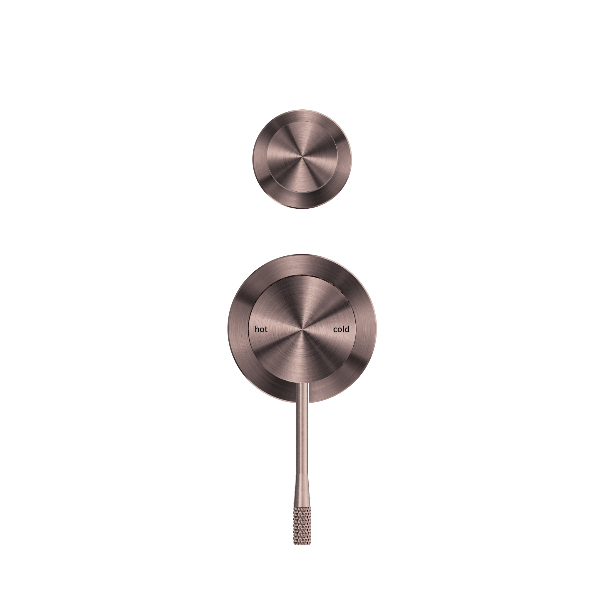 Opal Shower Mixer With Diverter Separate Plate Brushed Bronze