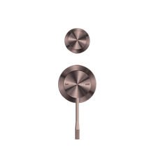 Opal Shower Mixer With Diverter Separate Plate Brushed Bronze