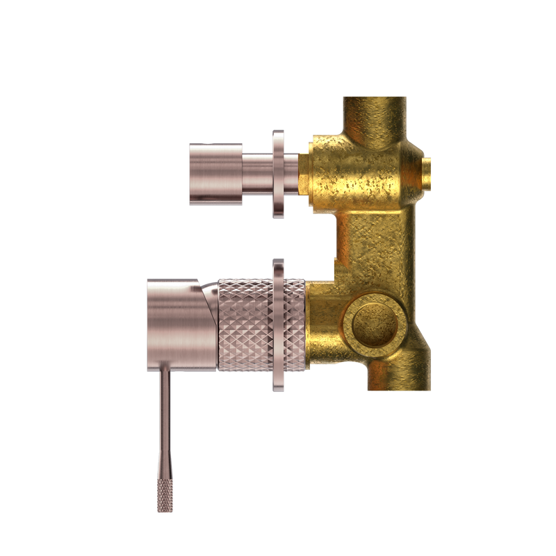 Opal Shower Mixer With Diverter Separate Plate Brushed Bronze