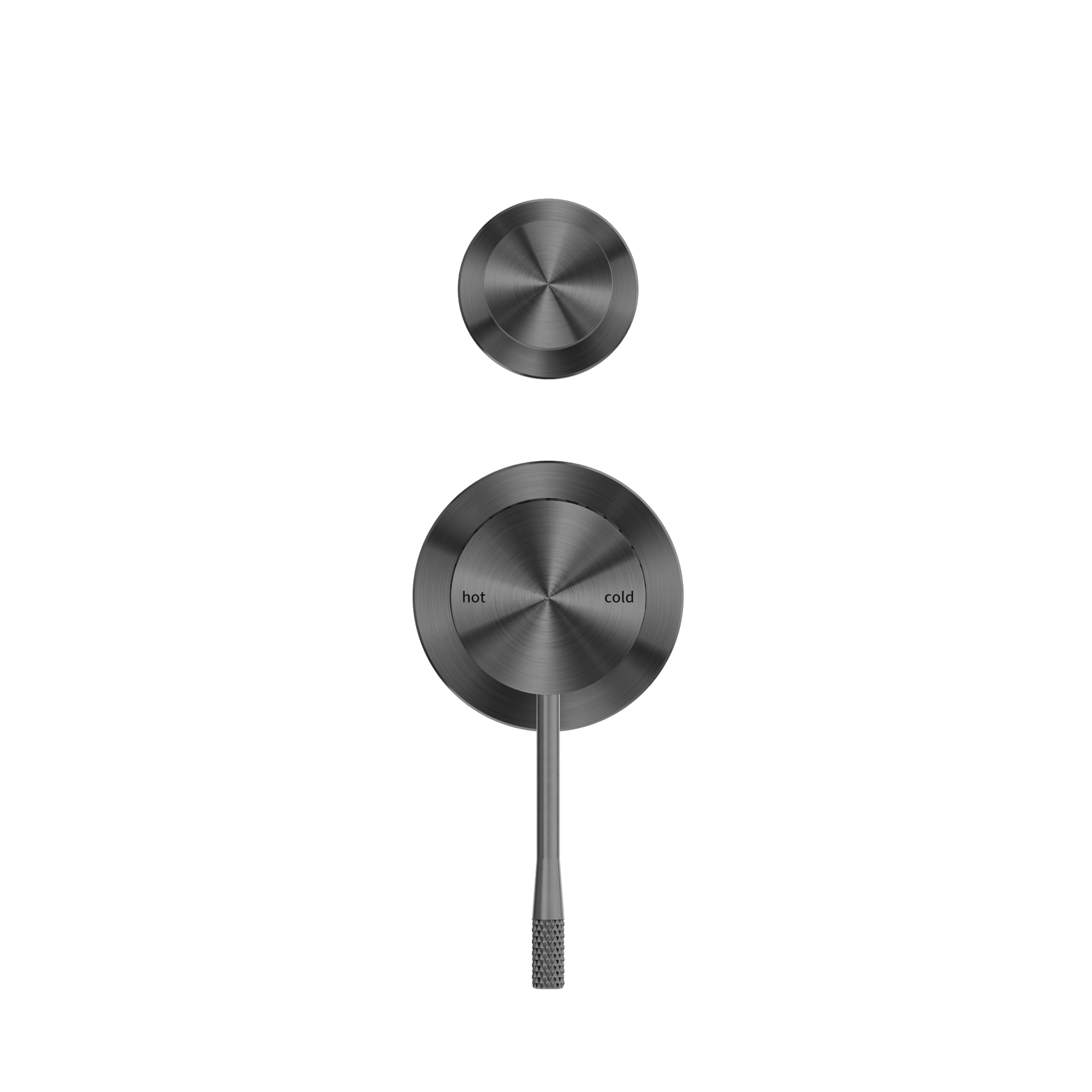 Opal Shower Mixer With Diverter Separate Plate Graphite