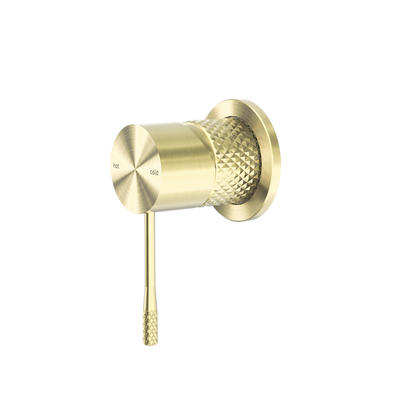 Opal Shower Mixer 60mm Plate Brushed Gold