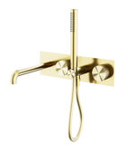 Opal Progressive Shower System With Spout 230mm Brushed Gold