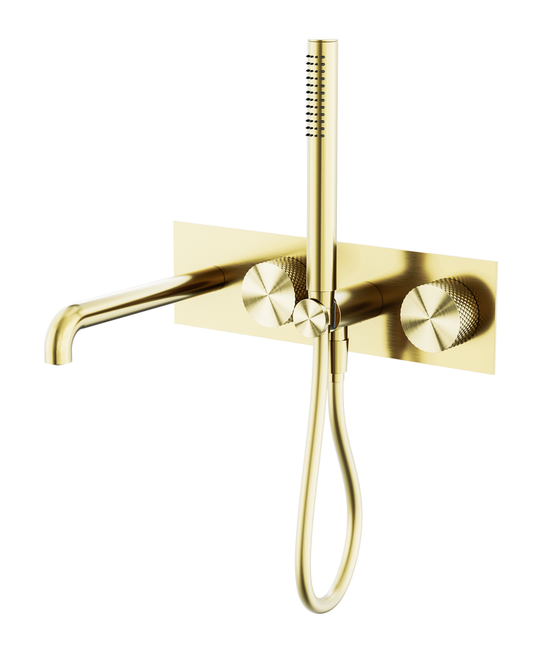 Opal Progressive Shower System With Spout 230mm Brushed Gold