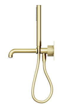 Opal Progressive Shower System With Spout 230mm Brushed Gold