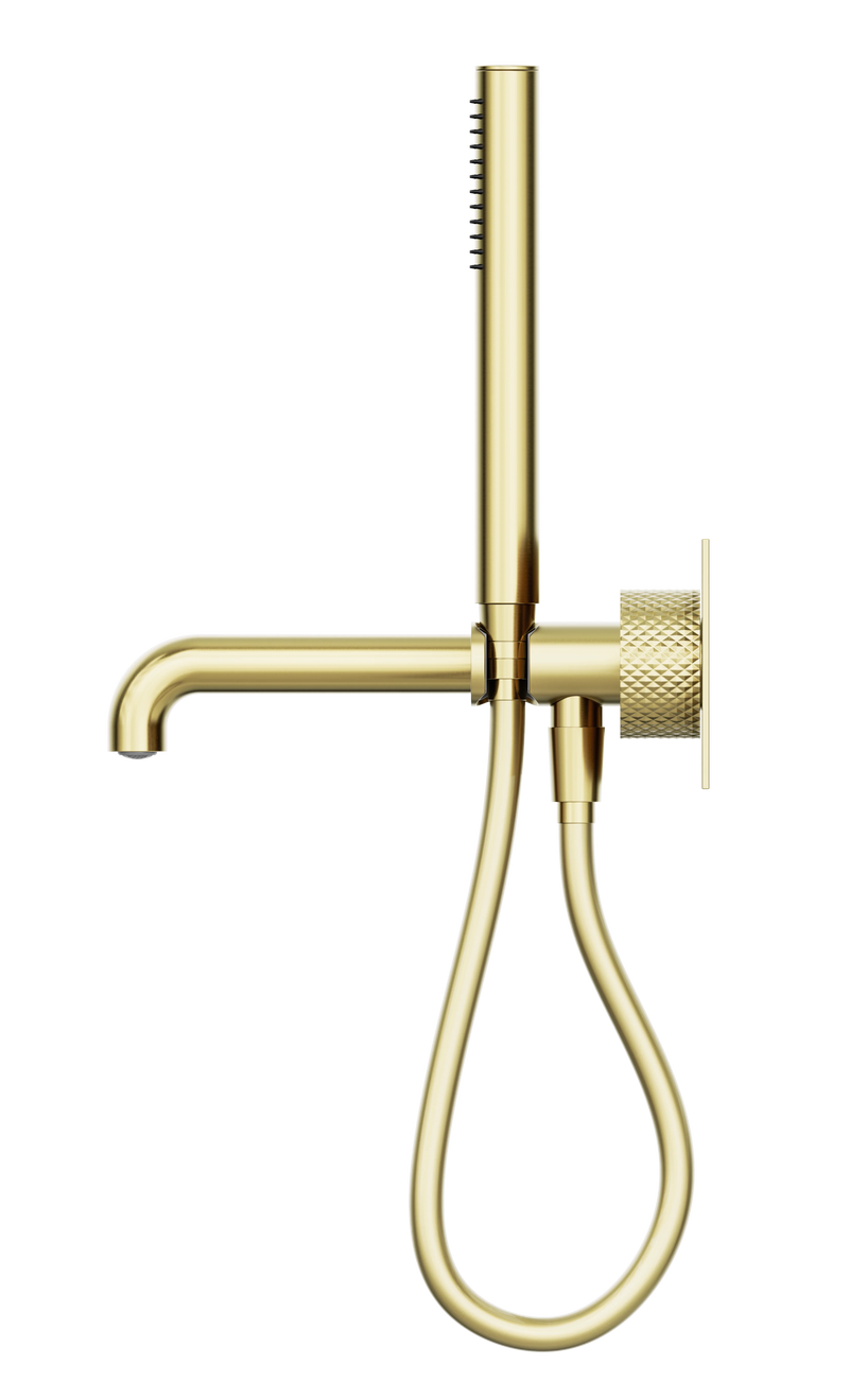 Opal Progressive Shower System With Spout 230mm Brushed Gold