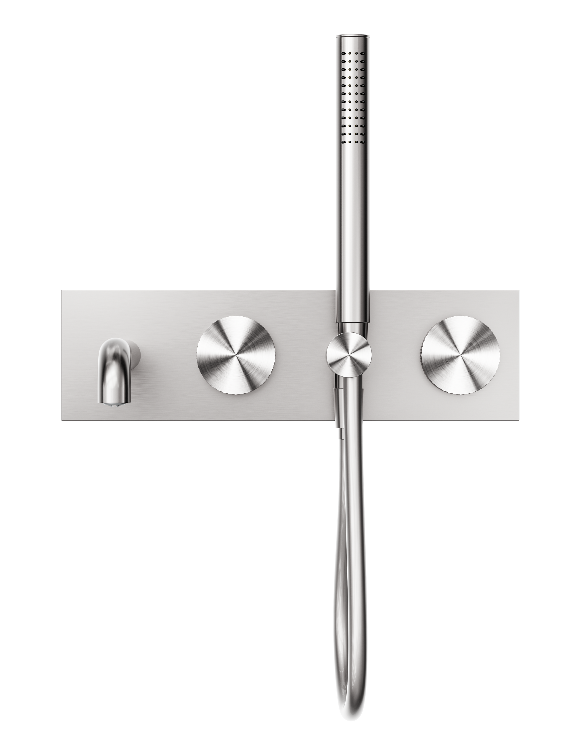 Opal Progressive Shower System With Spout 230mm Brushed Nickel