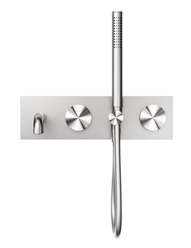 Opal Progressive Shower System With Spout 230mm Brushed Nickel