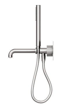 Opal Progressive Shower System With Spout 230mm Brushed Nickel