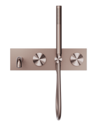 Opal Progressive Shower System With Spout 230mm Brushed Bronze
