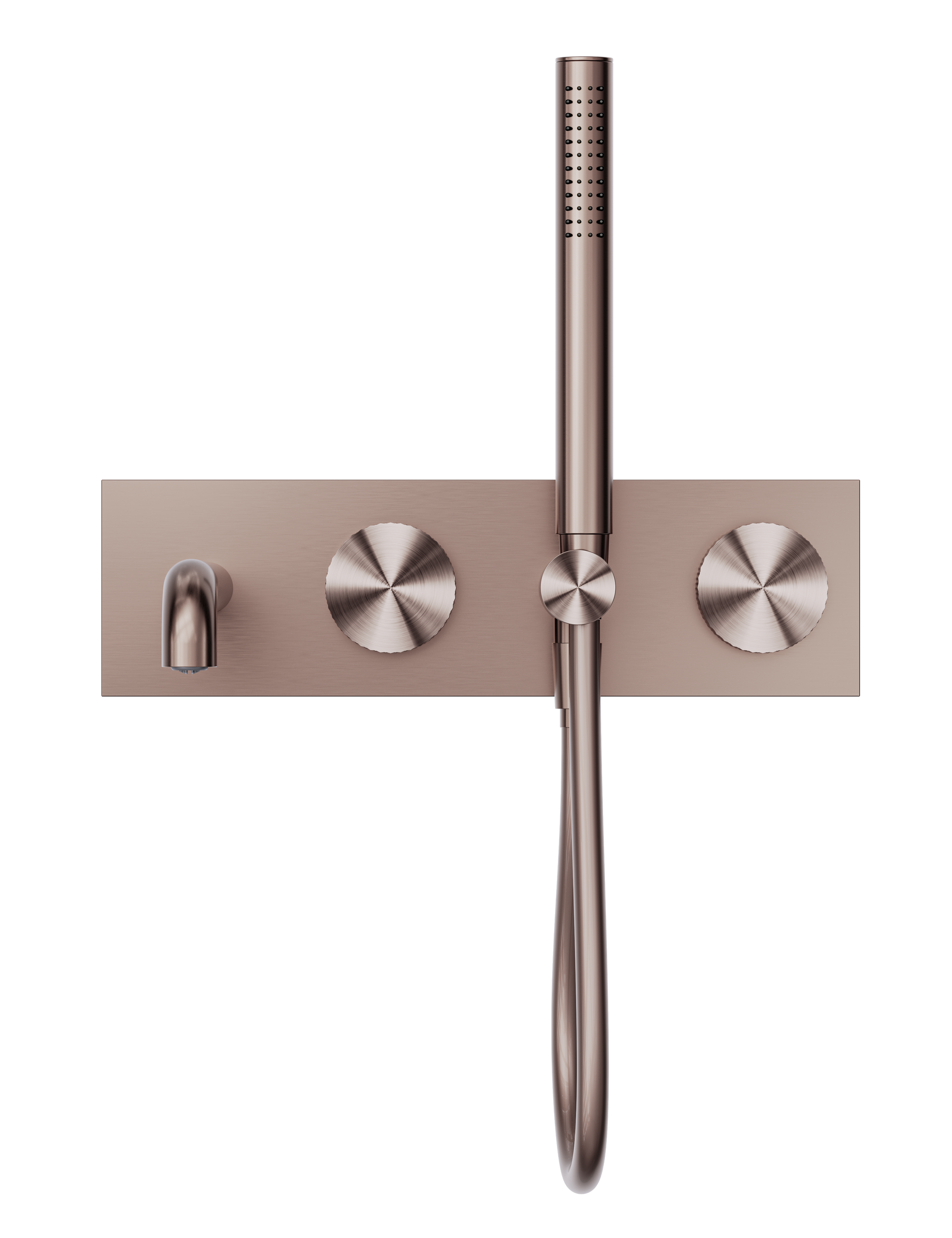 Opal Progressive Shower System With Spout 230mm Brushed Bronze