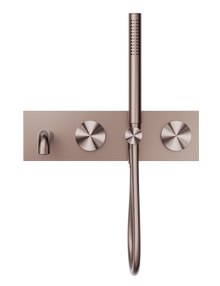 Opal Progressive Shower System With Spout 230mm Brushed Bronze