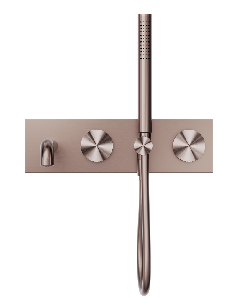 Opal Progressive Shower System With Spout 230mm Brushed Bronze