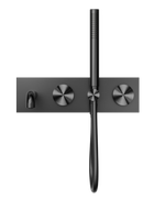 Opal Progressive Shower System With Spout 230mm Graphite