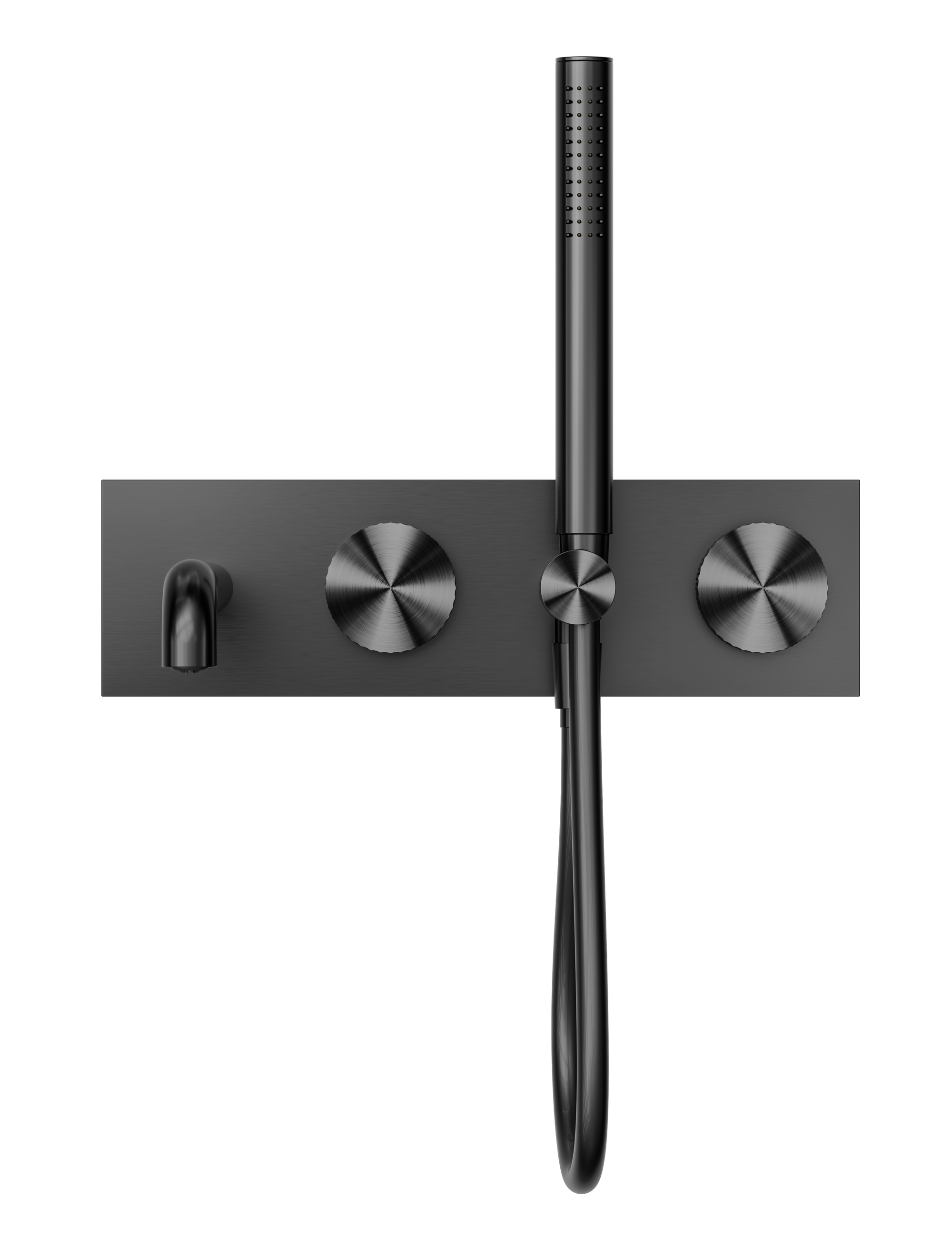 Opal Progressive Shower System With Spout 230mm Graphite