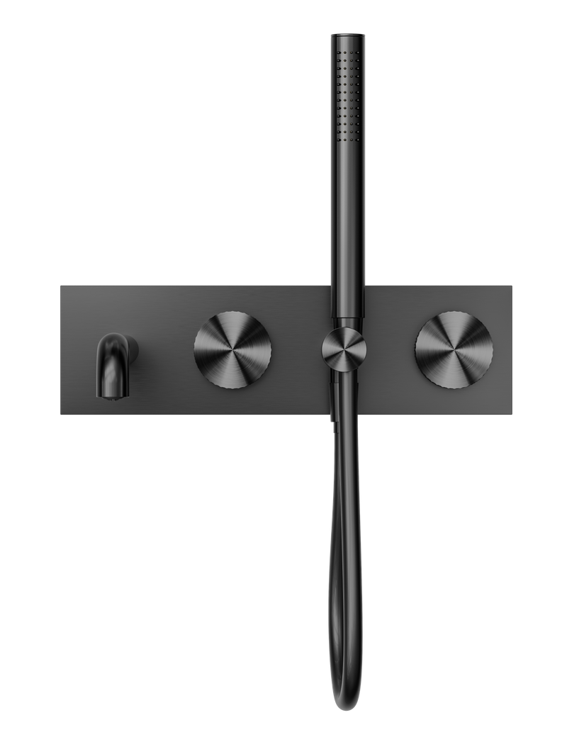 Opal Progressive Shower System With Spout 230mm Graphite