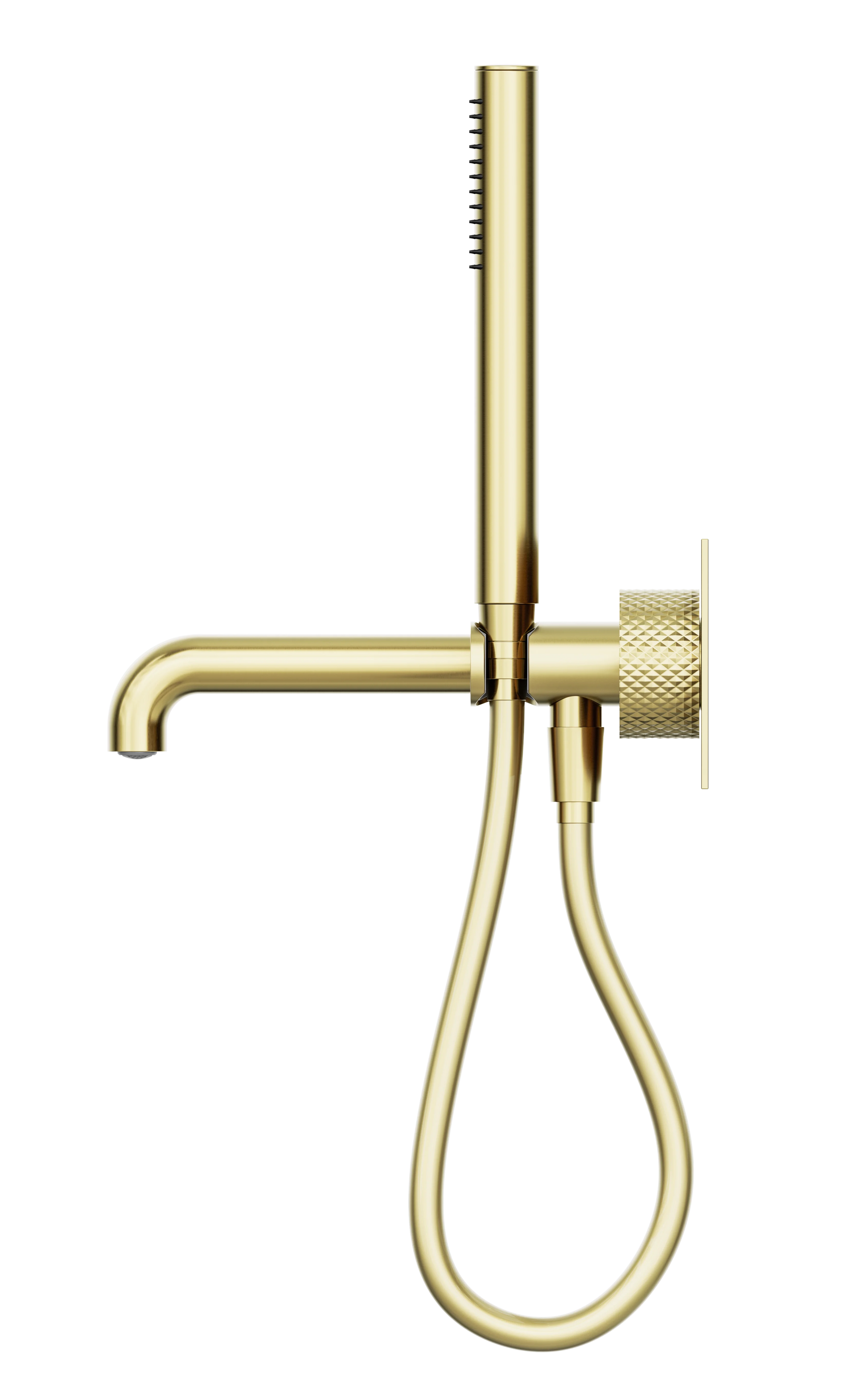 Opal Progressive Shower System With Spout 250mm Brushed Gold